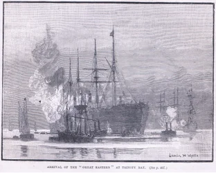 Ankomst af Great Eastern til Trinity Bay 1866 e.Kr